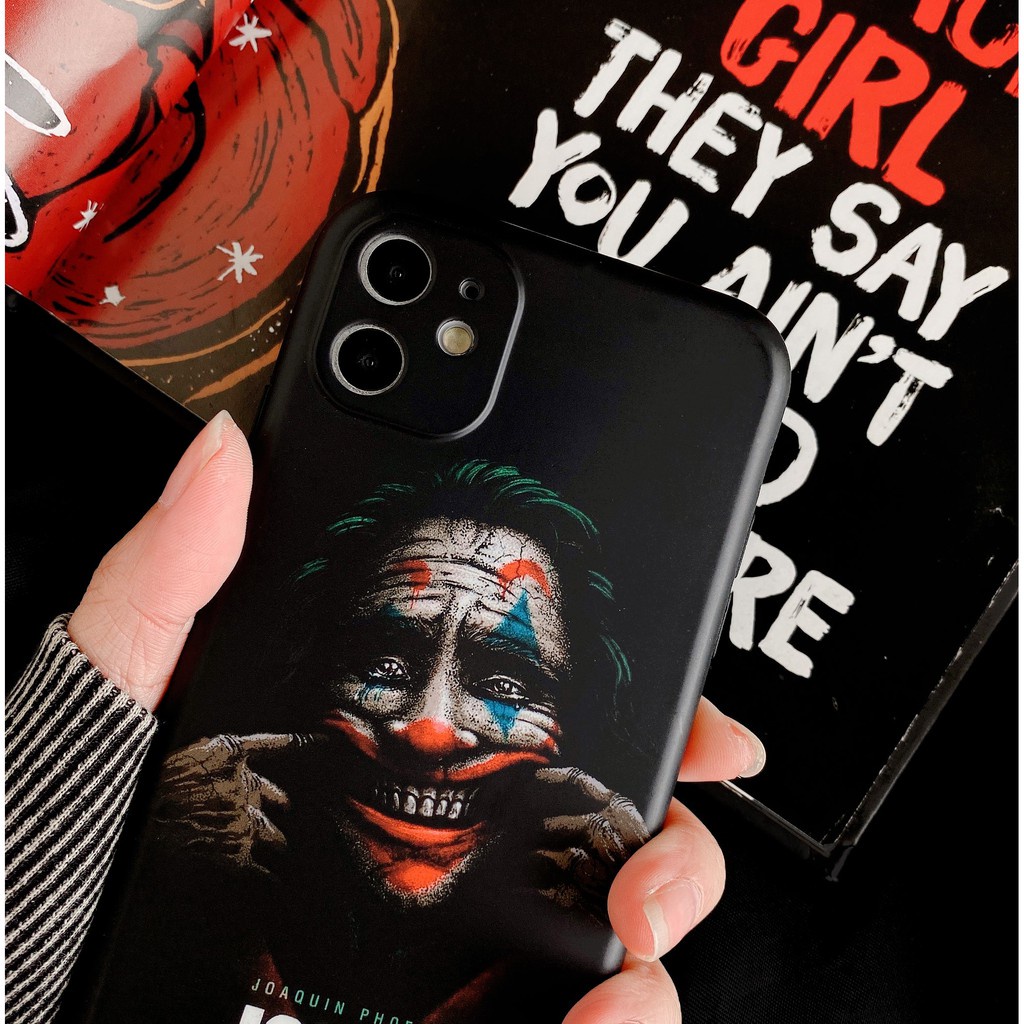Ốp Lưng iphone hình Jocker độc đáo dẻo bảo vệ camera cho 7pluss 8pluss x xs xsmax 11 11max 12 12max 13 13max