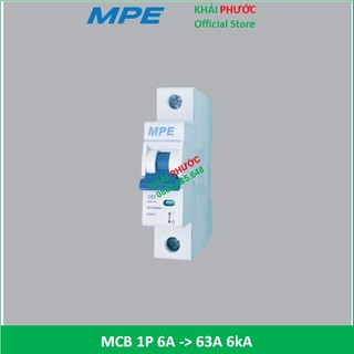 MCB 1P 1 PHA CB TÉP ÁT TÔ MÁT ÁP TÔ MÁT BẢO VỆ QUÁ TẢI NGẮN MẠCH 4,5KA 6KA 6A 10A 16A 20A 25A 32A 40A 50A 63A MPE