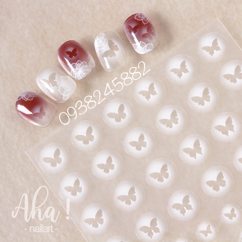Sticker nail ombre nhiều mẫu