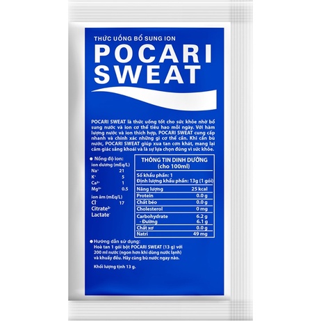 Thức uống Pocari Sweat dạng bột - 5 GÓI