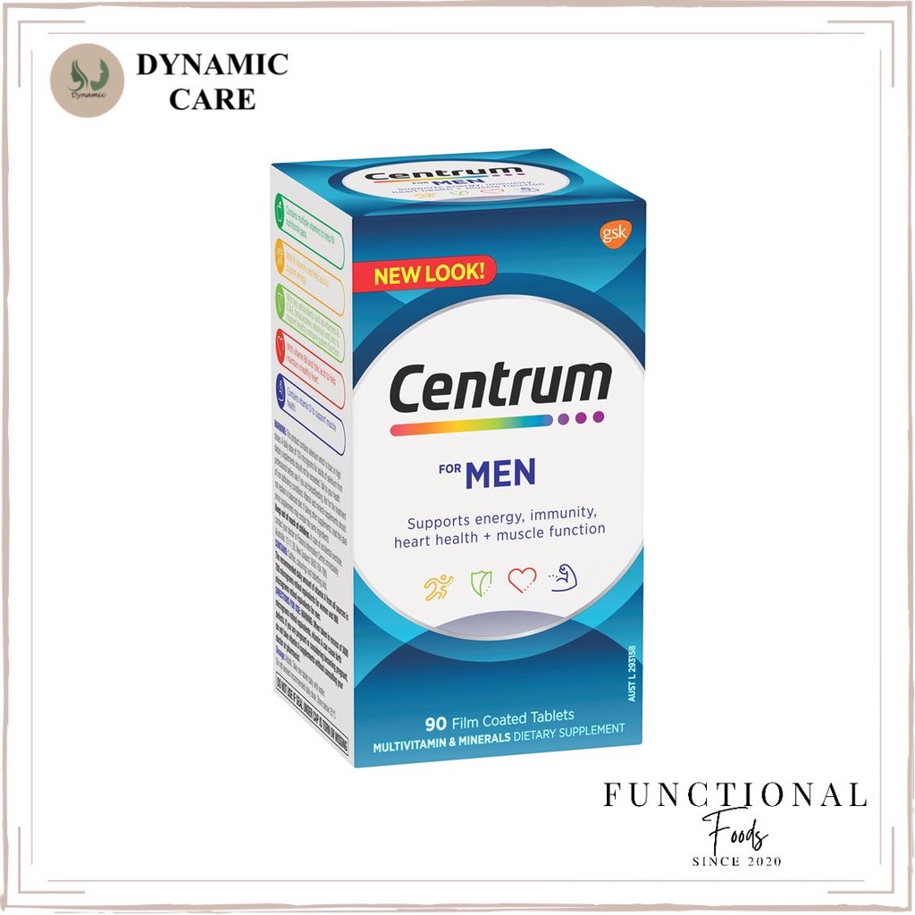 Vitamin tổng hợp dành cho nam giới Centrum for men 90 viên của Úc