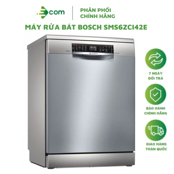 Máy Rửa Chén Bát 14 Bộ BOSCH SMS6ZCI42E Serial 6 - Hàng Chính Hãng
