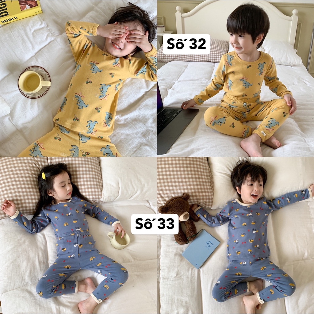 Bộ ngủ Ambb Kids dài tay cho bé trai/ bé gái DMINT - Quần áo thu đông mẫu mới nhất