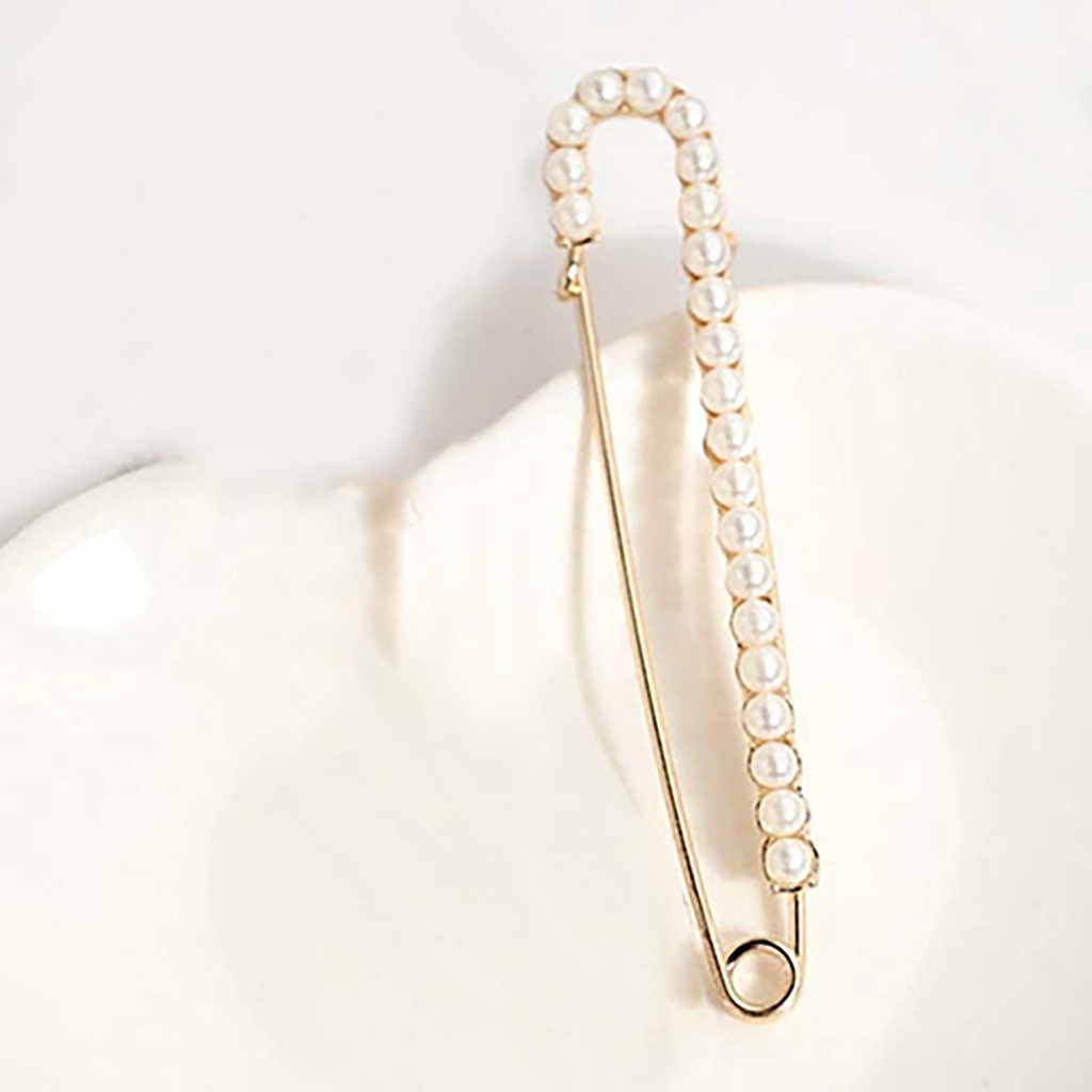 Ghim cài áo đính ngọc trai xinh xắn dành cho nữ