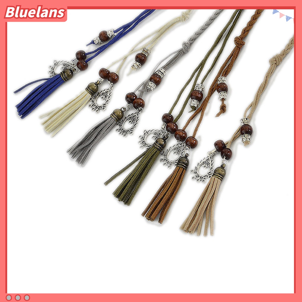 Thắt Lưng Dây Bện Mỏng Đính Hạt Và Tua Rua 48h Thời Trang Cho Nữ