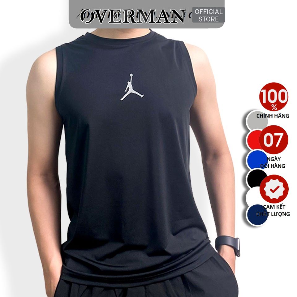 Áo ba lỗ nam thể thao thun lạnh sát nách, áo tanktop ba lỗ tập gym chất siêu thoáng mát A3L02 - Overman