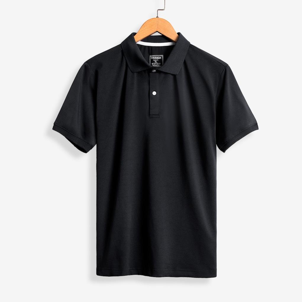 Áo Polo Nam Trơn Rough Vải Cotton Cá Sấu, Form Suông Basic ®️