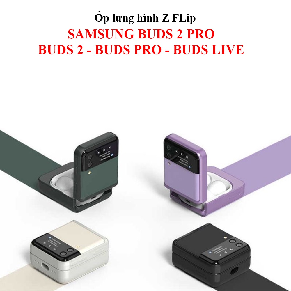 Ốp lưng hình ZFlip 3 Samsung Galaxy Buds 2 Pro/Buds Pro/Buds2/Buds Live