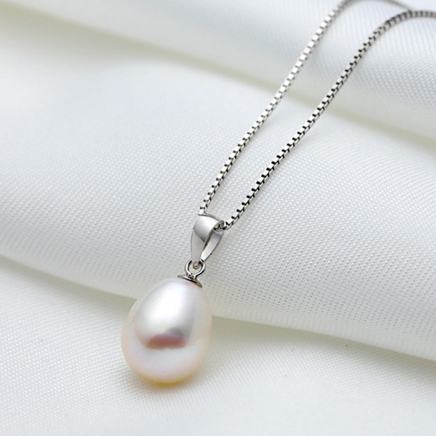 Bộ Dây Chuyền Nữ S925 Kết Hợp Mặt Trai Giọt Màu Trắng Nhẹ Nhàng BTJ120 BAOTRAN JEWELRY