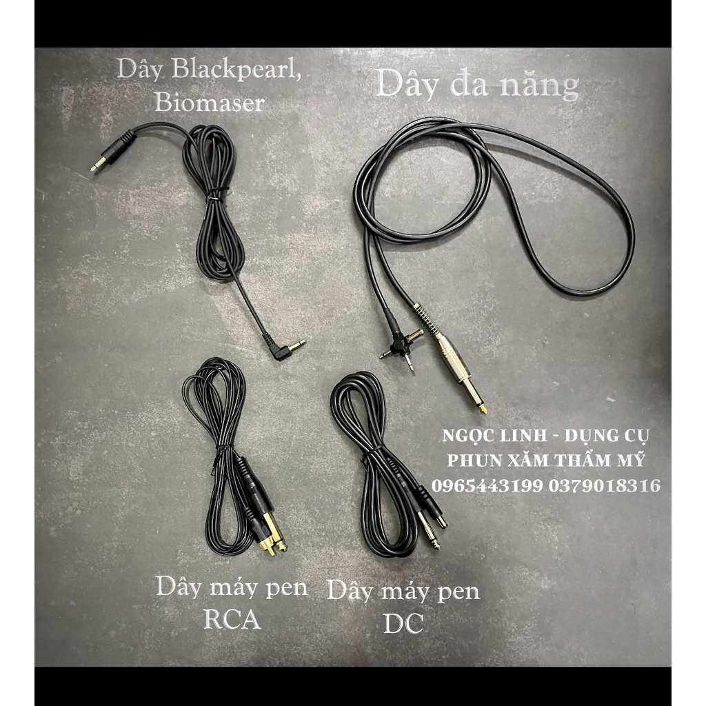 Dây Máy Xăm Black Pearl, Sexy, Pen, Đa Năng, Thần Thánh, Dây Nguồn