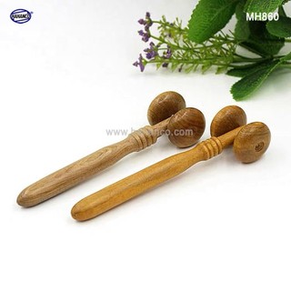 Cây lăn mát xa mặt mũi bằng gỗ thơm - kích thích các huyệt đạo massage gỗ