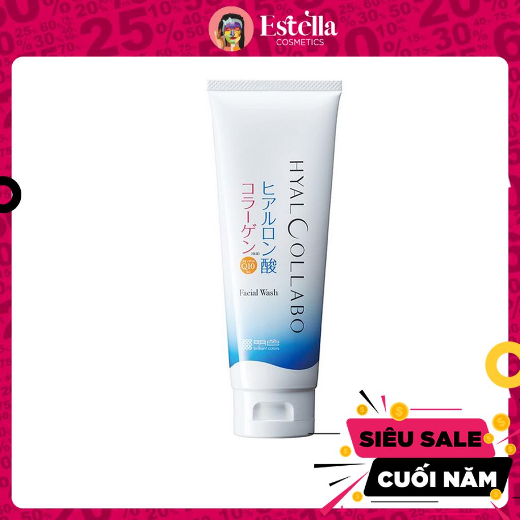 Sữa Rửa Mặt Tạo Bọt Meishoku Hyalcollabo Emollient Face Wash Cho Mọi Loại Da 100g