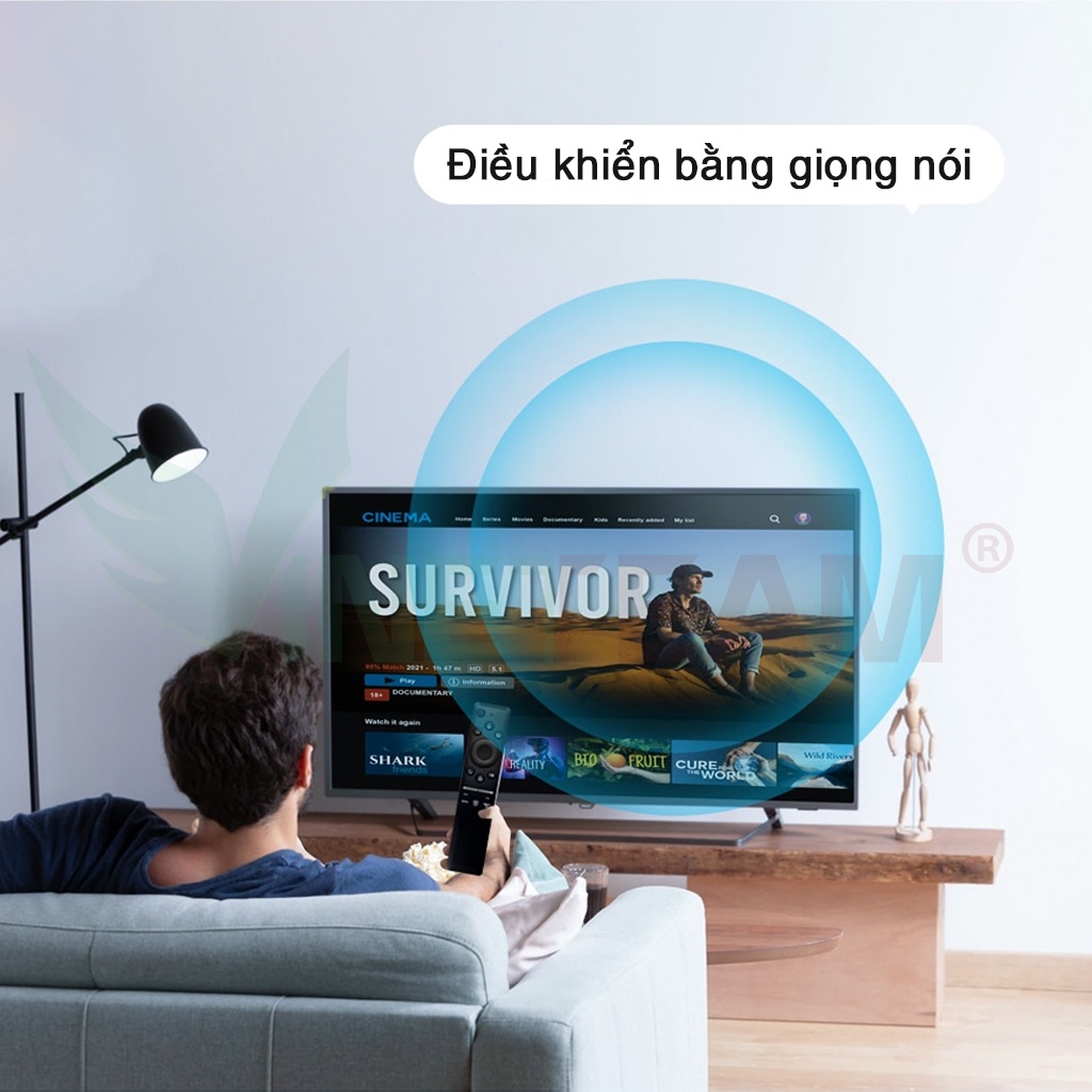 Điều khiển TV Samsung Giọng Nói Dùng Được Cho Tất Cả Các Đời TV SAMSUNG Smart có giọng nói