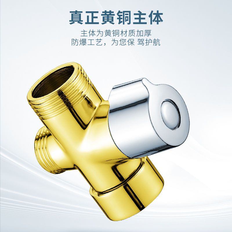 Van Chia Vòi Hoa Sen Một Chiều 4-6 Điểm Bằng Đồng Thau