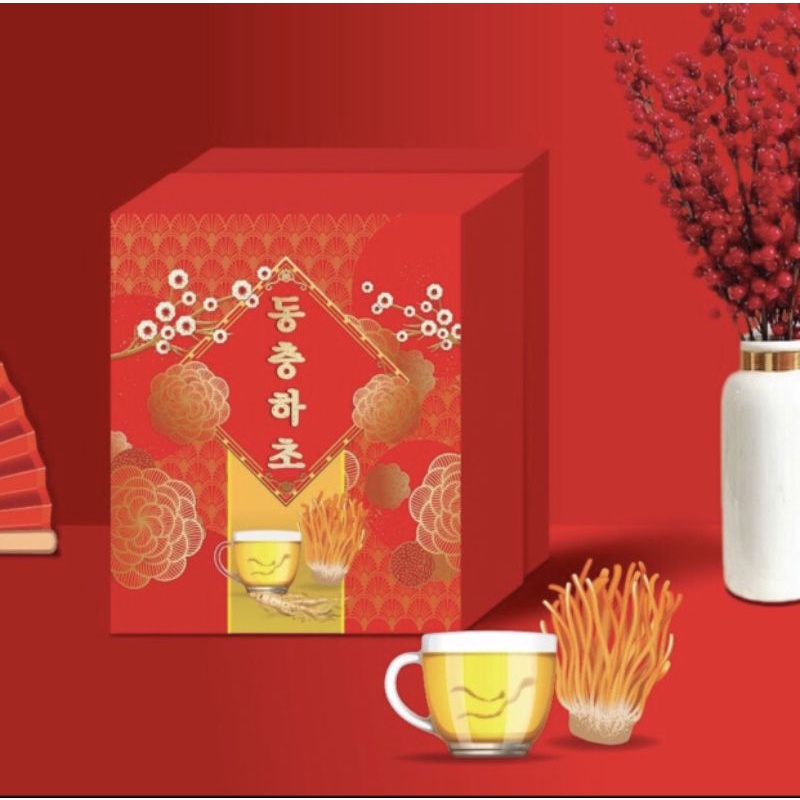 Nấm Đông Trùng Hạ Thảo Nhân Sâm Hàn Quốc Sấy Khô Lọ 10g