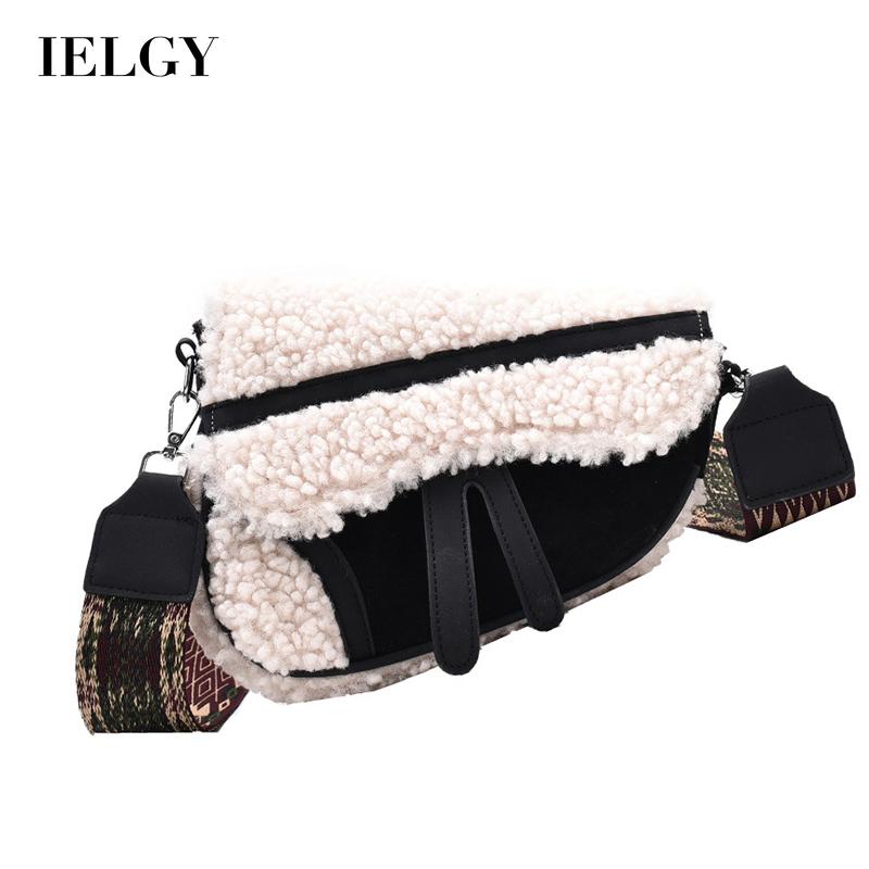 Túi Đeo Chéo Bằng Lông Cừu Phong Cách Hàn Quốc Cho Nữ