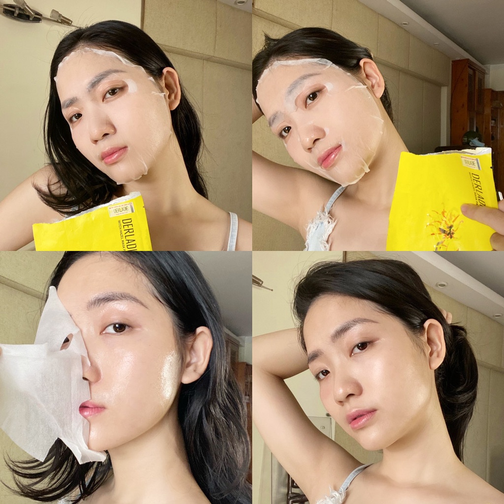 Mặt Nạ Giảm Mụn Dưỡng Sáng Derladie Witch Hazel Mask Pack 30ml