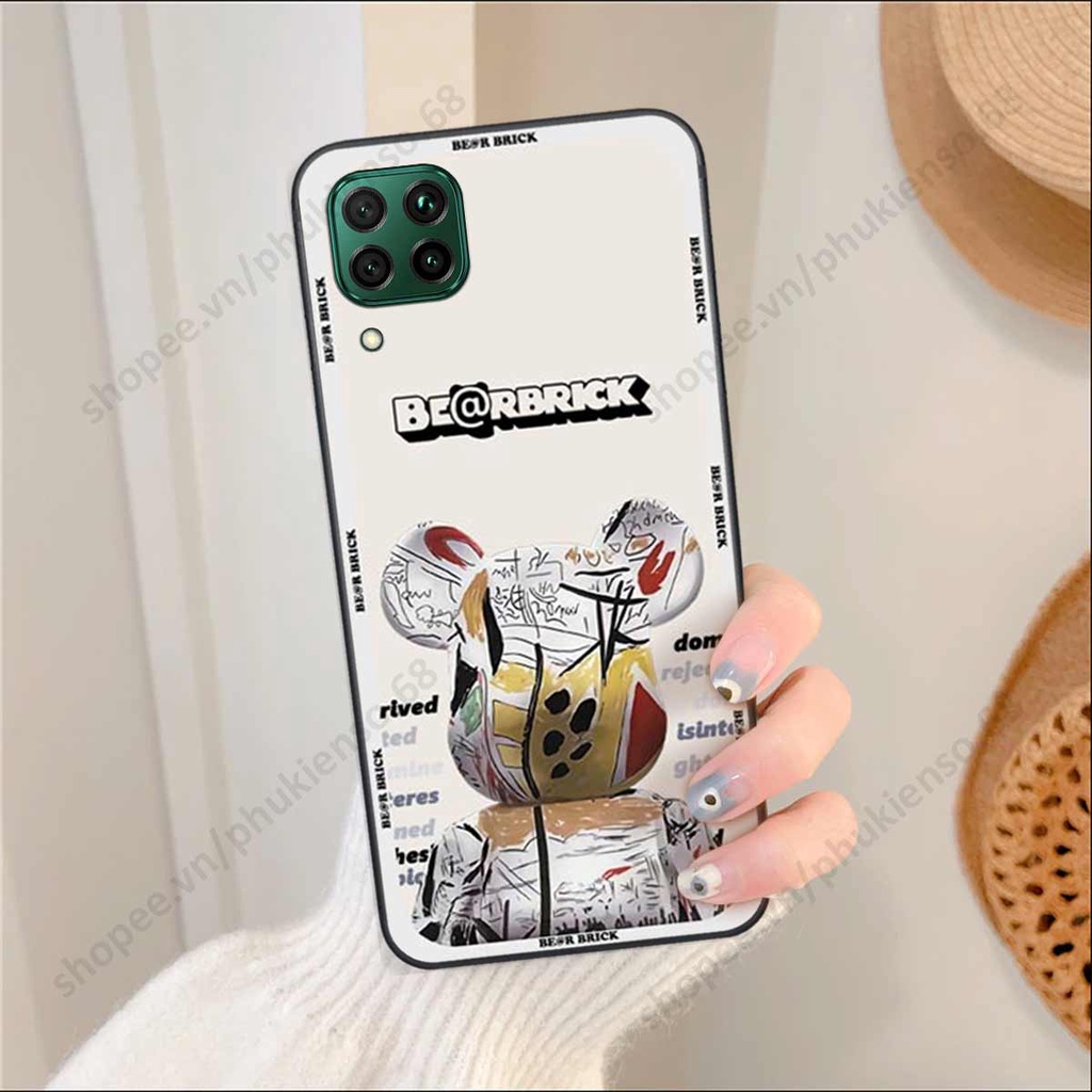 Ốp lưng điện thoại Huawei Nova 7i elegant, gấu be@rbrick cao cấp, vỏ ốp rẻ đẹp