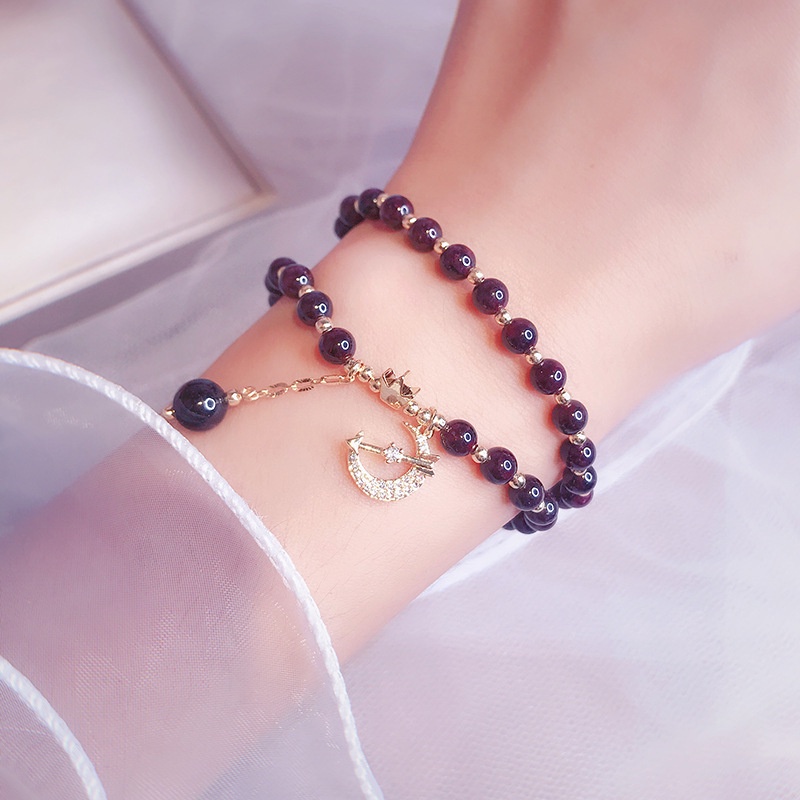 [Hàng Mới Về] Vòng Đeo Tay Đính Pha Lê 4mm Dành Cho Nữ