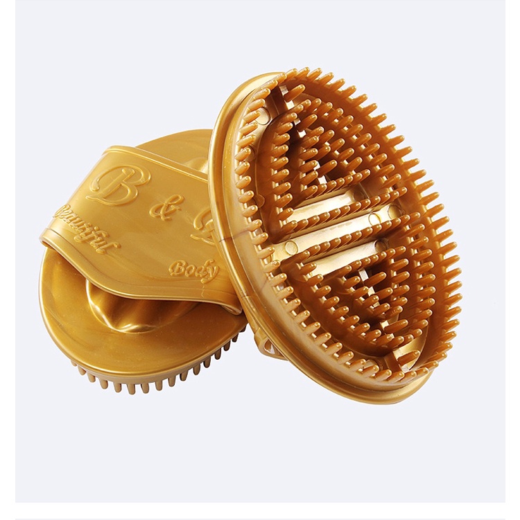 Bàn Chà Massage BODY đả thông Kinh Lạc màu vàng cao cấp TPU . Bàn chải dưỡng sinh body