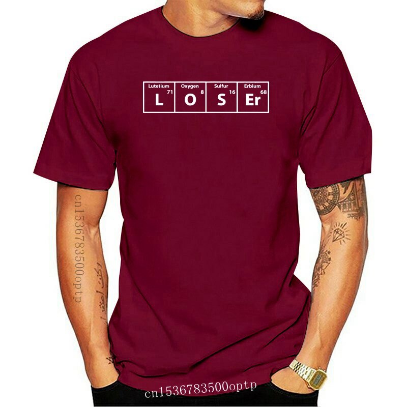 Áo Thun In Chữ Loser Periodic Table - s - 10 Màu Pbpmpb01Pokac60 Thời Trang Cho Nam