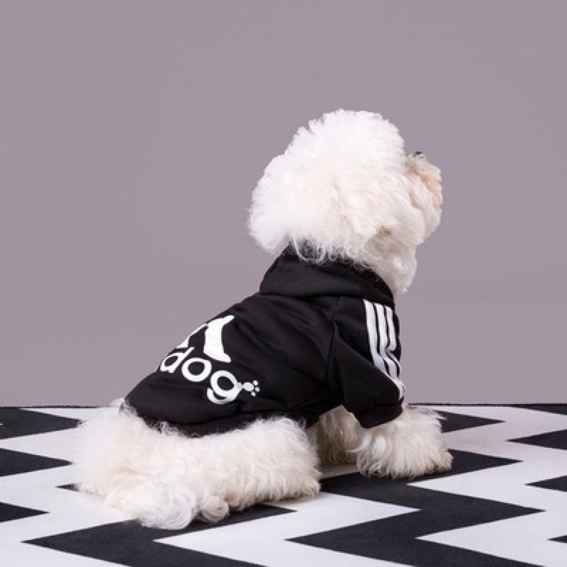 Áo nỉ hoodie Adidog cho thú cưng