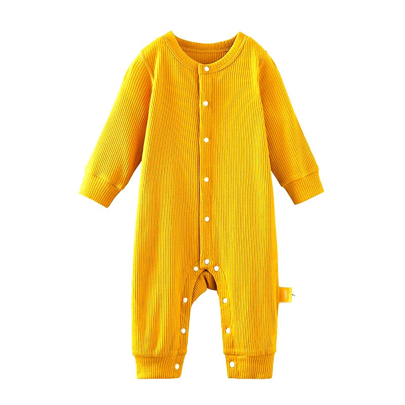 Áo Liền Quần Bé Gái, Bé Trai Sơ Sinh LOTUKA Chất Len Tăm, Bodysuit Có Mũ Cho Bé 3-12kg