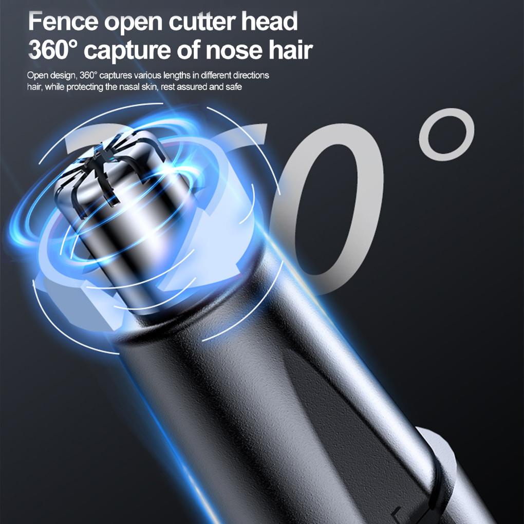 Máy Tỉa Lông Mũi Cạo Râu Tự Động Chống Thấm Nước IPX5 Đa Năng Chuyên Dụng Cho Salon