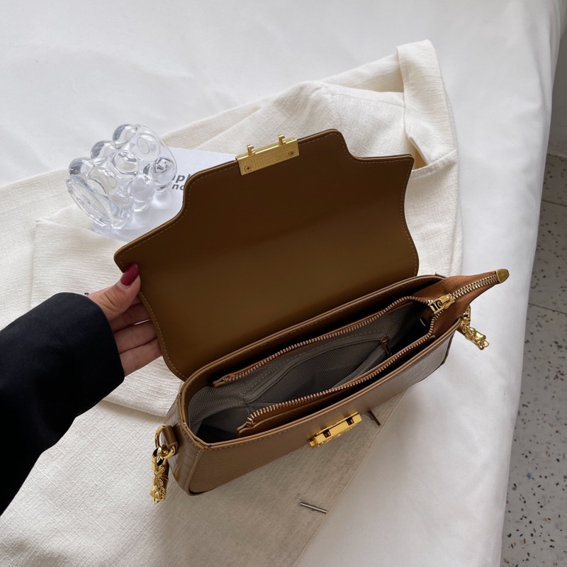 Túi Đeo Chéo Họa Tiết Da Cá Sấu Phong Cách Hàn Quốc Cổ Điển Thời Trang Cho Nữ