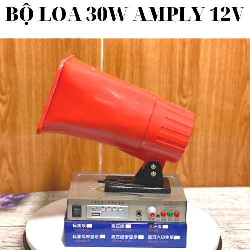 Loa bẫy chim 30w, loa bán hàng rong kết hợp amply 711 chạy 12v