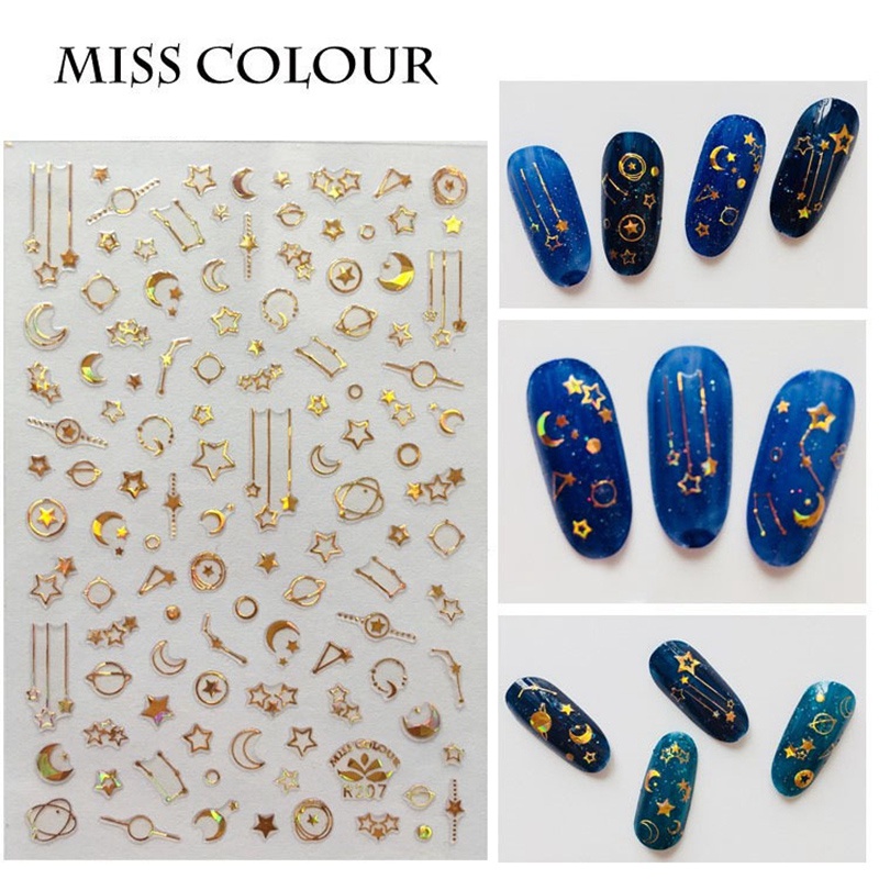 Miếng Dán Trang Trí Móng Tay 3D Chống Nước Không Gây Kích Ứng Cho Bé Gái