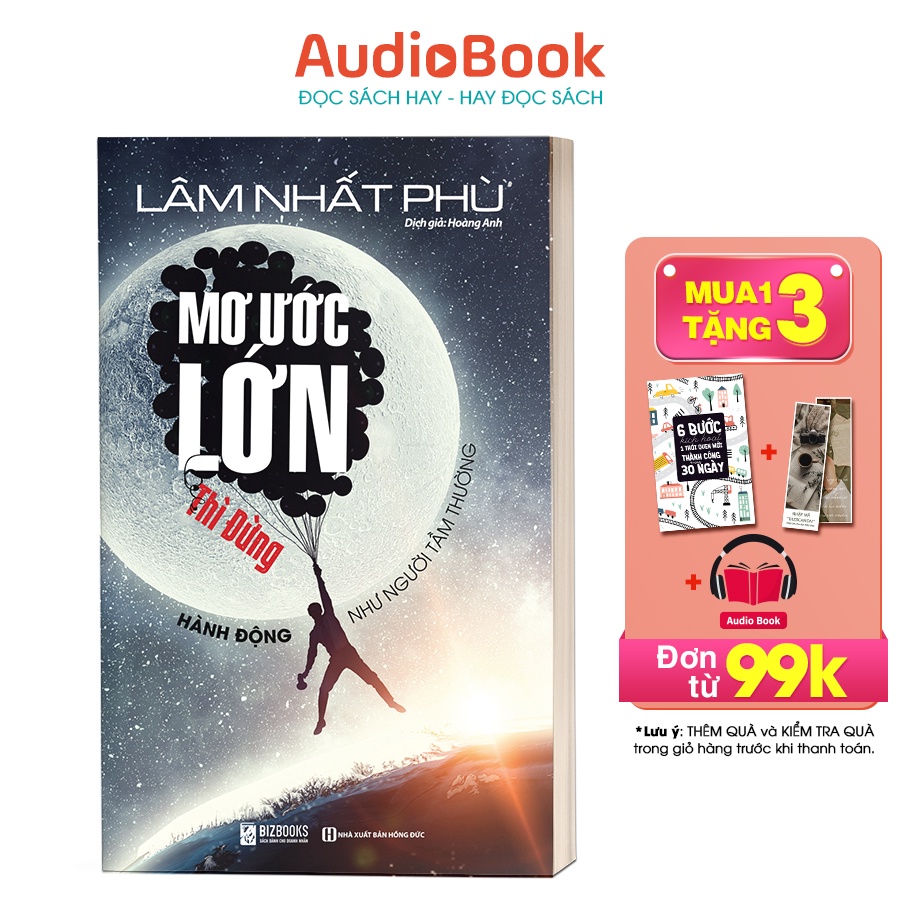 BIZBOOKS - Sách Mơ ước lớn thì đừng hành động như người tầm thường