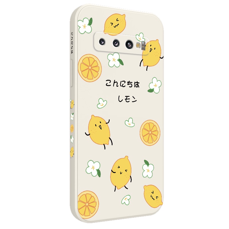Ốp Điện Thoại Mềm Họa Tiết Hoa Chanh Sáng Tạo Cho Samsung Galaxy S10 S10E Plus S9 Plus