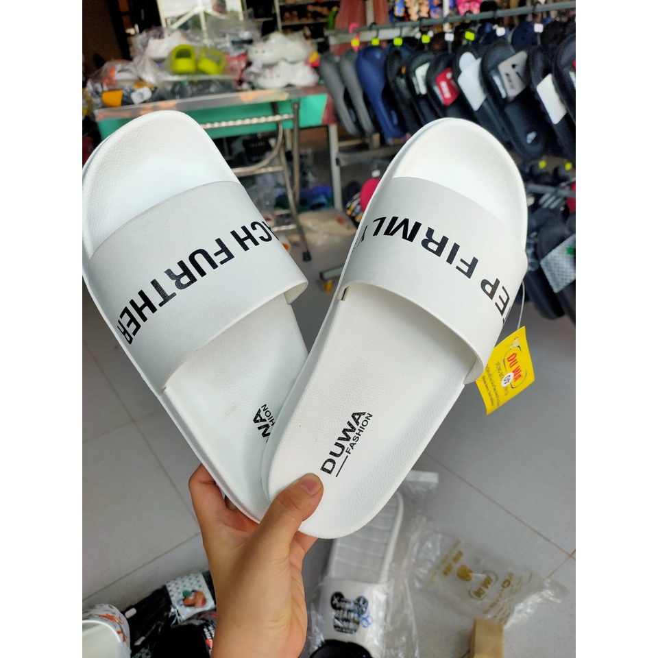 Dép quai ngang nam nữ  Duwa chất liệu eva nhẹ đế đúc chống mòn trơn trượt thoải mái đi nước