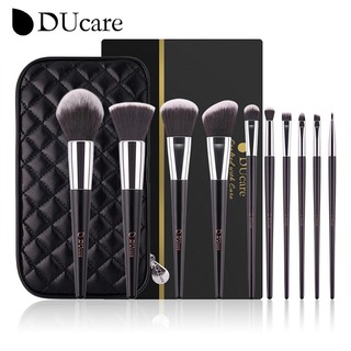 Set 10 cọ trang điểm DUcare chuyên nghiệp với hộp đựng