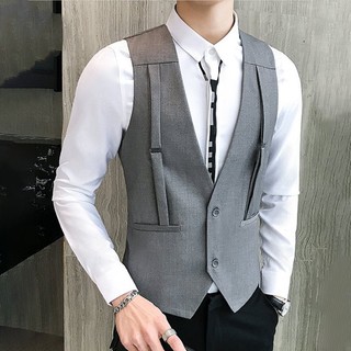 ÁO gile, gile nam thiết kế thêm đai trước ngược thiết kế mới lạ mã N41