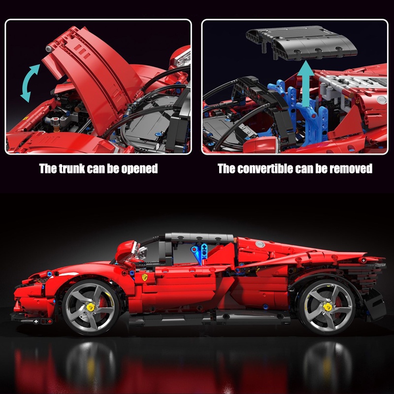 Đồ chơi giáo dục Lắp ráp Mô hình Siêu Xe T5032 Daytona SP3 Super Speed Racing Car  2438pcs 1:10