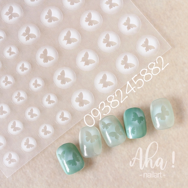 Sticker nail ombre nhiều mẫu
