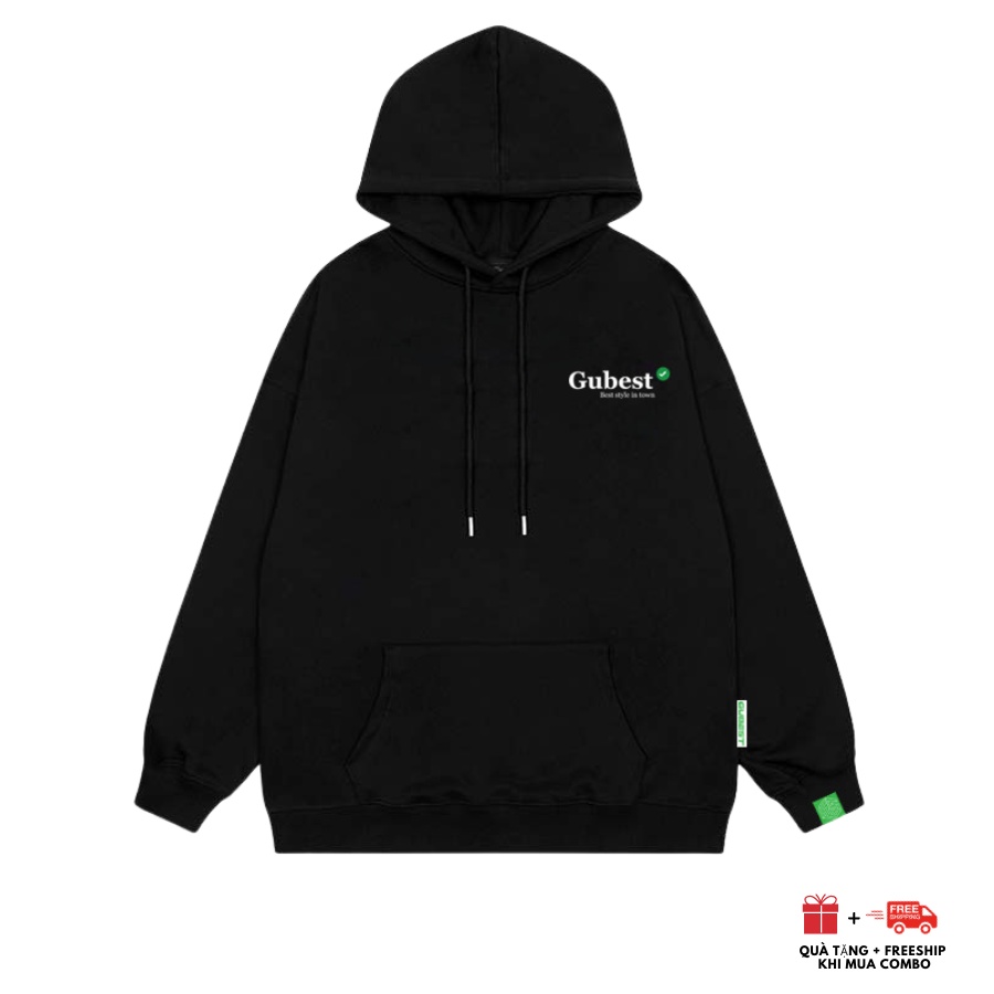 Áo Khoác Hoodie Logo Verify GUBEST Form Unisex Chất Nỉ Chân Cua Cao Cấp 100% Cotton Dày Dặn Thoáng Local Brand Vietnam