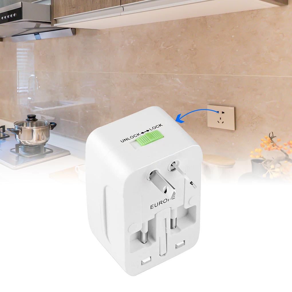 Phích Cắm Chuyển Đổi AC 6 3A 120V-240V Tiện Dụng Khi Đi Du Lịch