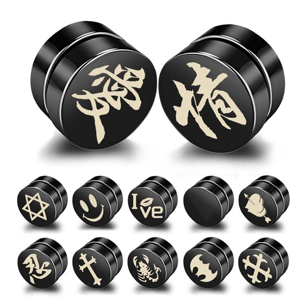 Khuyên Tai Nam Châm Đơn Giản Cá Tính Phong Cách Đường Phố Hàn Quốc Cho Nam Nữ