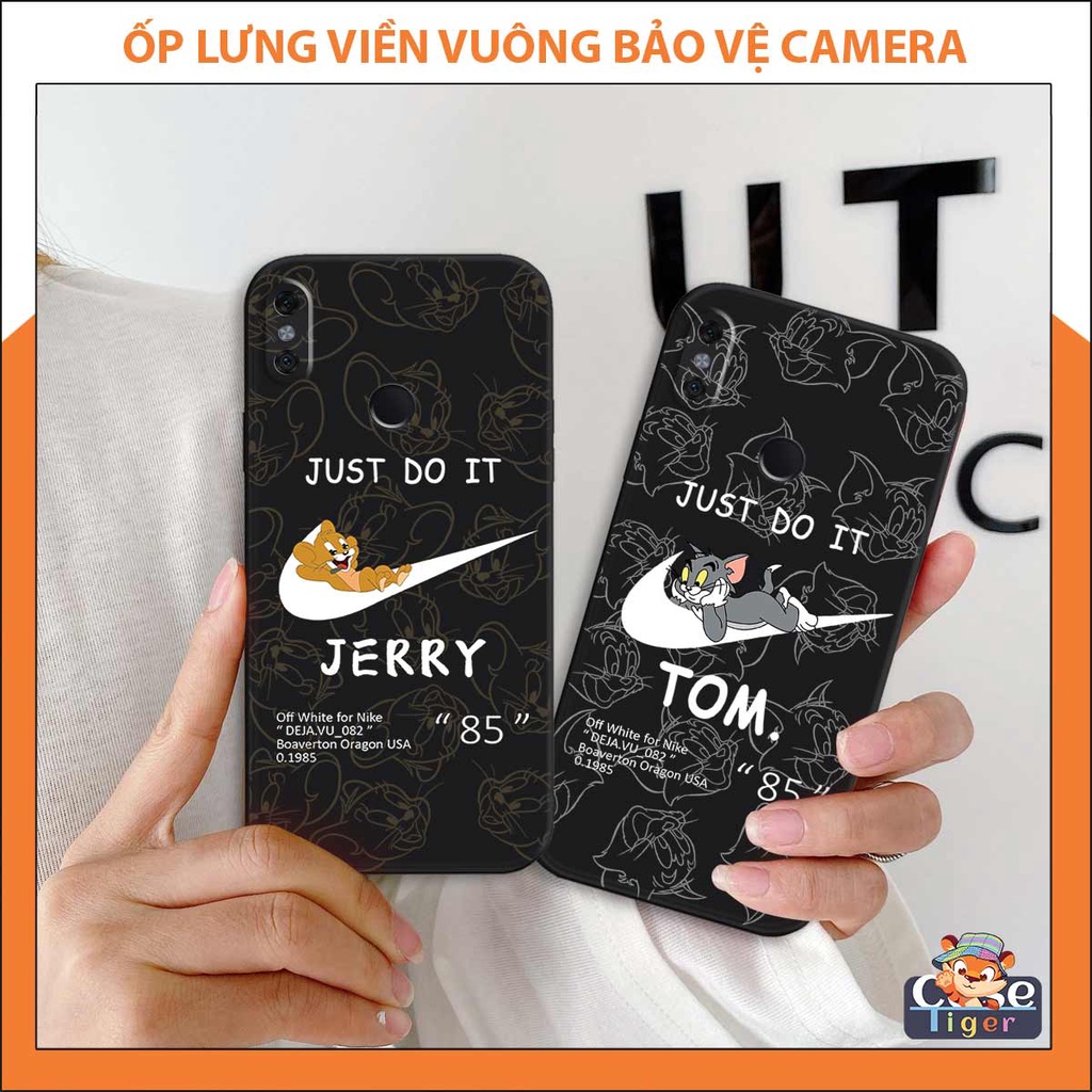 Ốp lưng bảo vệ camera Xiaomi Redmi Note 5 / Note 6 mèo chuột, giày thể thao, ốp 3D silicon cao cấp