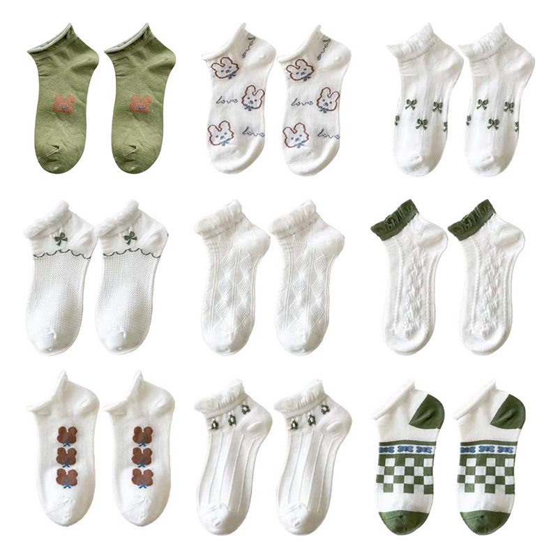 Vớ Cổ Cao Phối Ren Dễ Thương Xinh Xắn Cho Nữ