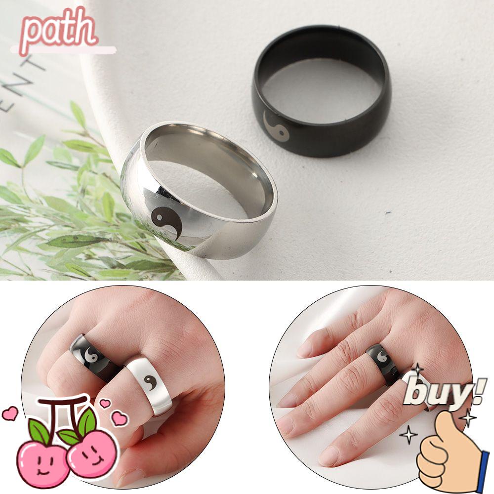 Nhẫn Tai Thỏ Bằng Thép Không Gỉ Phong Cách Trung Hoa