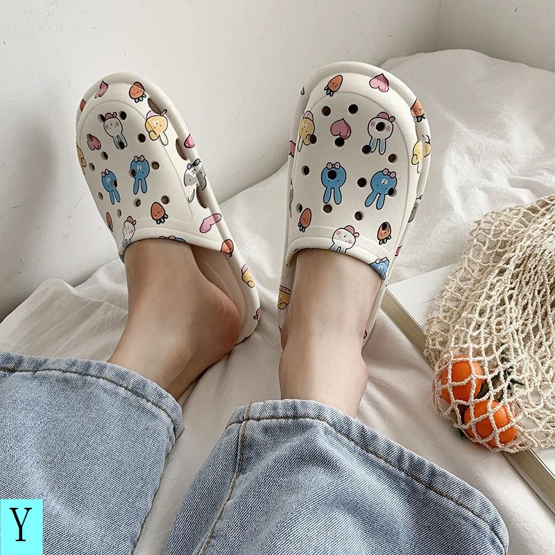 Dép Bít Mũi Đế Bằng Chống Trượt Thời Trang Xuân Hè 2021 Dễ Thương Cho Nữ