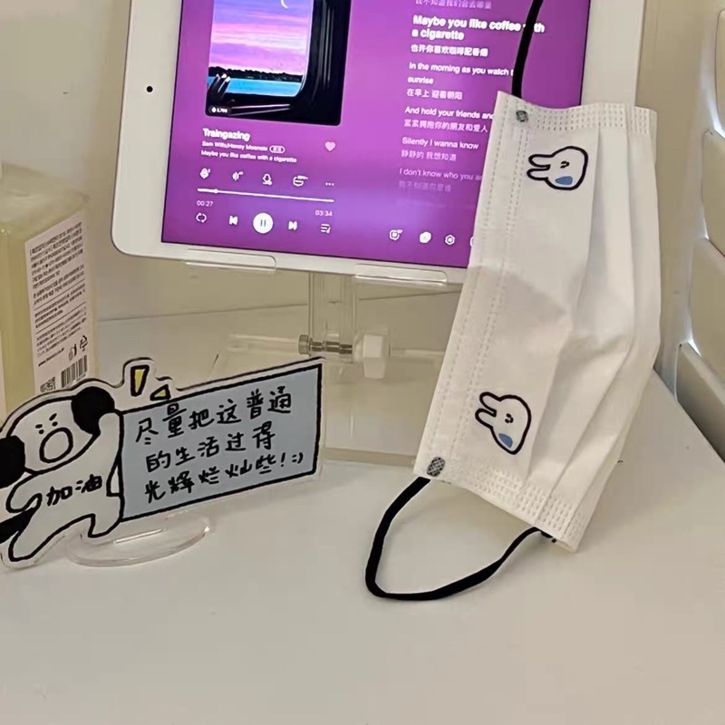 Khẩu Trang Con Thỏ Đáng Yêu Phong Cách Ulzzang