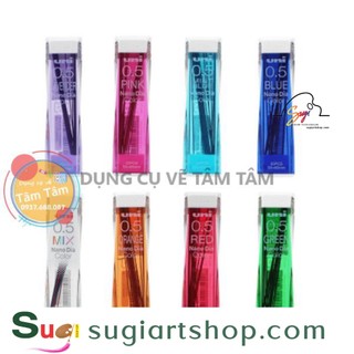 [ Sugi art shop ] [ TÂM TÂM ]-Ruột chì màu UNI NANO DIA COLOR 0.5MM-