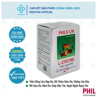 L-cystine phils lin - viên uống đẹp da, dưỡng da, nám tàn nhang - ảnh sản phẩm 1