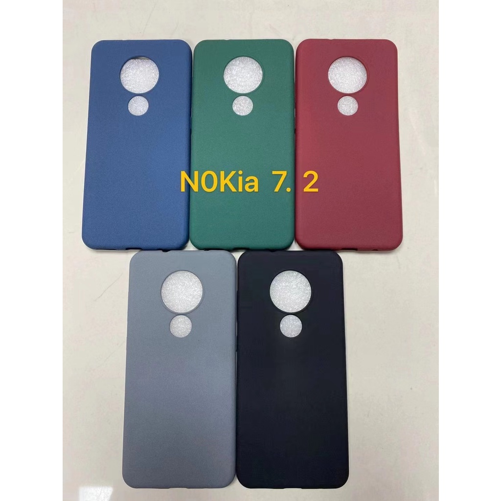 Ốp Điện Thoại TPU Mềm Mặt Nhám Màu Trơn Bảo Vệ Cho Nokia 2.3 3.4 5.3 5.4 6.2 7.2 8.3 5G