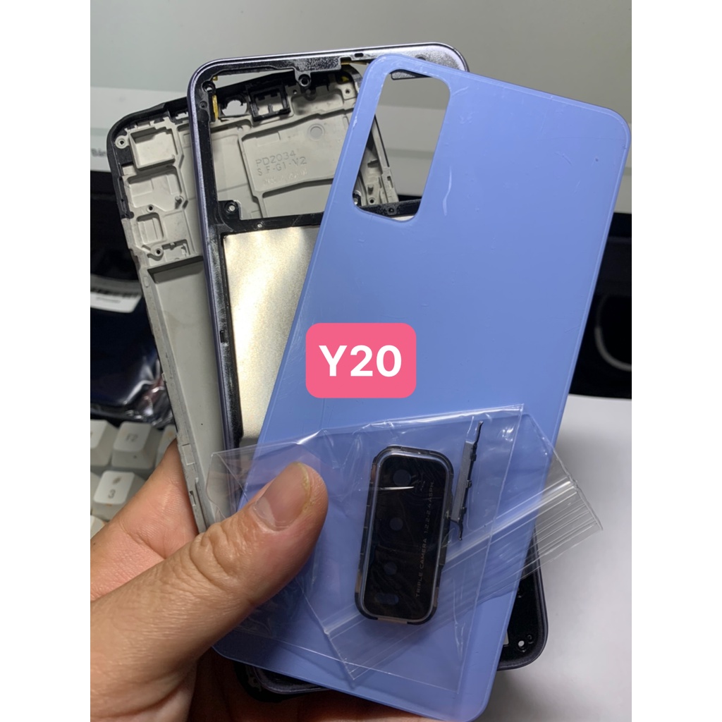 Bộ Vỏ Vivo Y20 / Y20s / Y12S Full Zin dùng chung ( gồm lưng. xương. phím bấm. kinh camera)